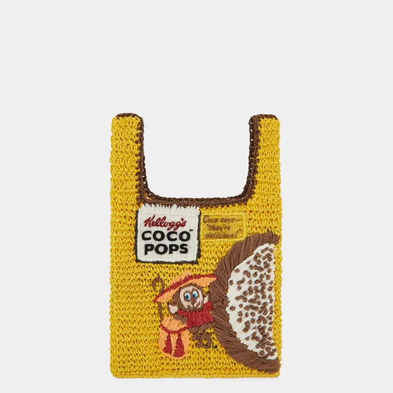 Anya Brands Coco Pops Raffia Mini Tote sold by Anya Hindmarch