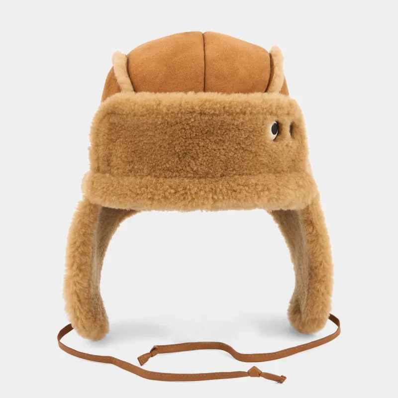 Eyes Trapper Hat made by Anya Hindmarch