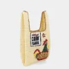 Anya Brands Corn Flakes Raffia Mini Tote sold by Anya Hindmarch