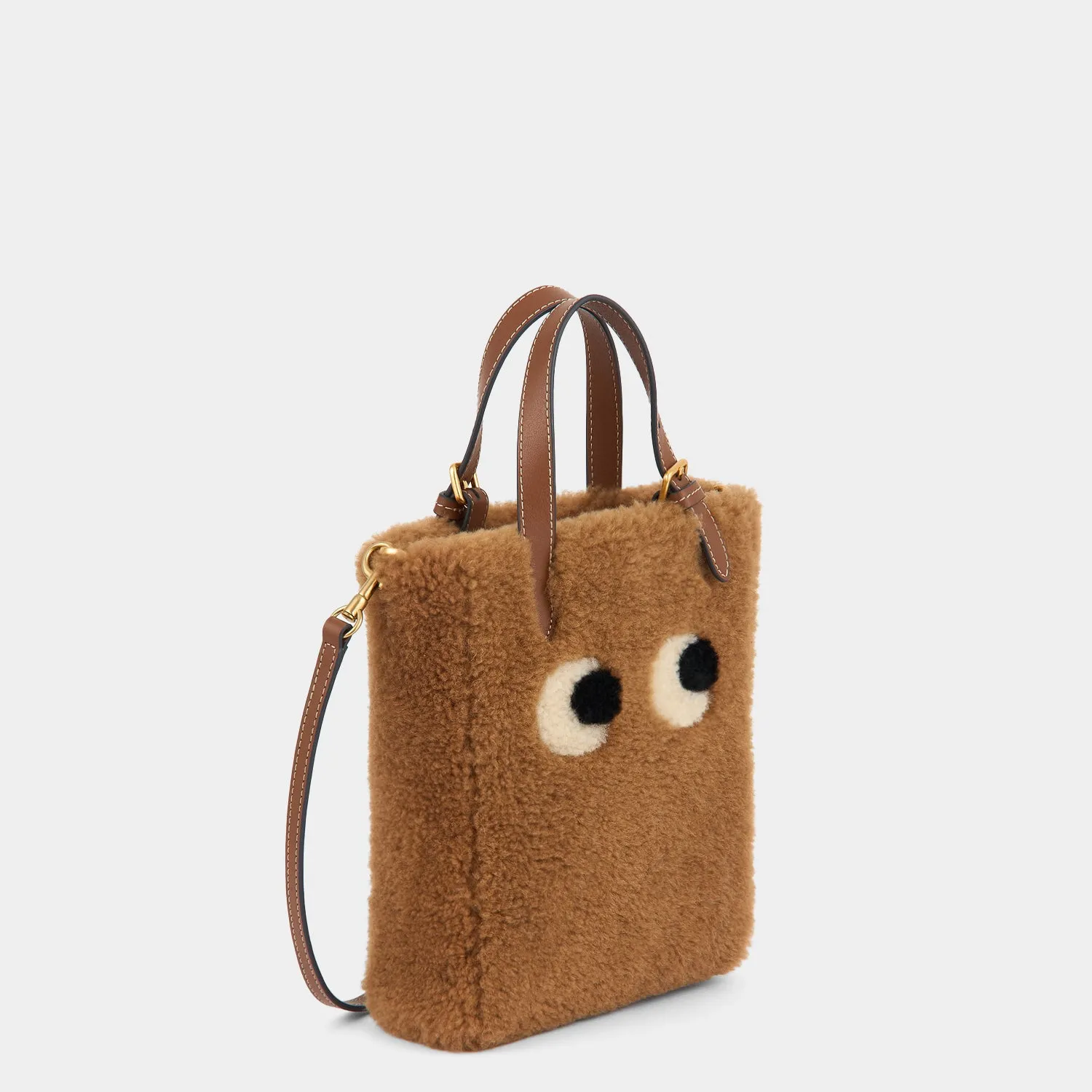 Mini N/S Eyes Shearling Cross-body Tote sold by Anya Hindmarch product image thumbnail 3