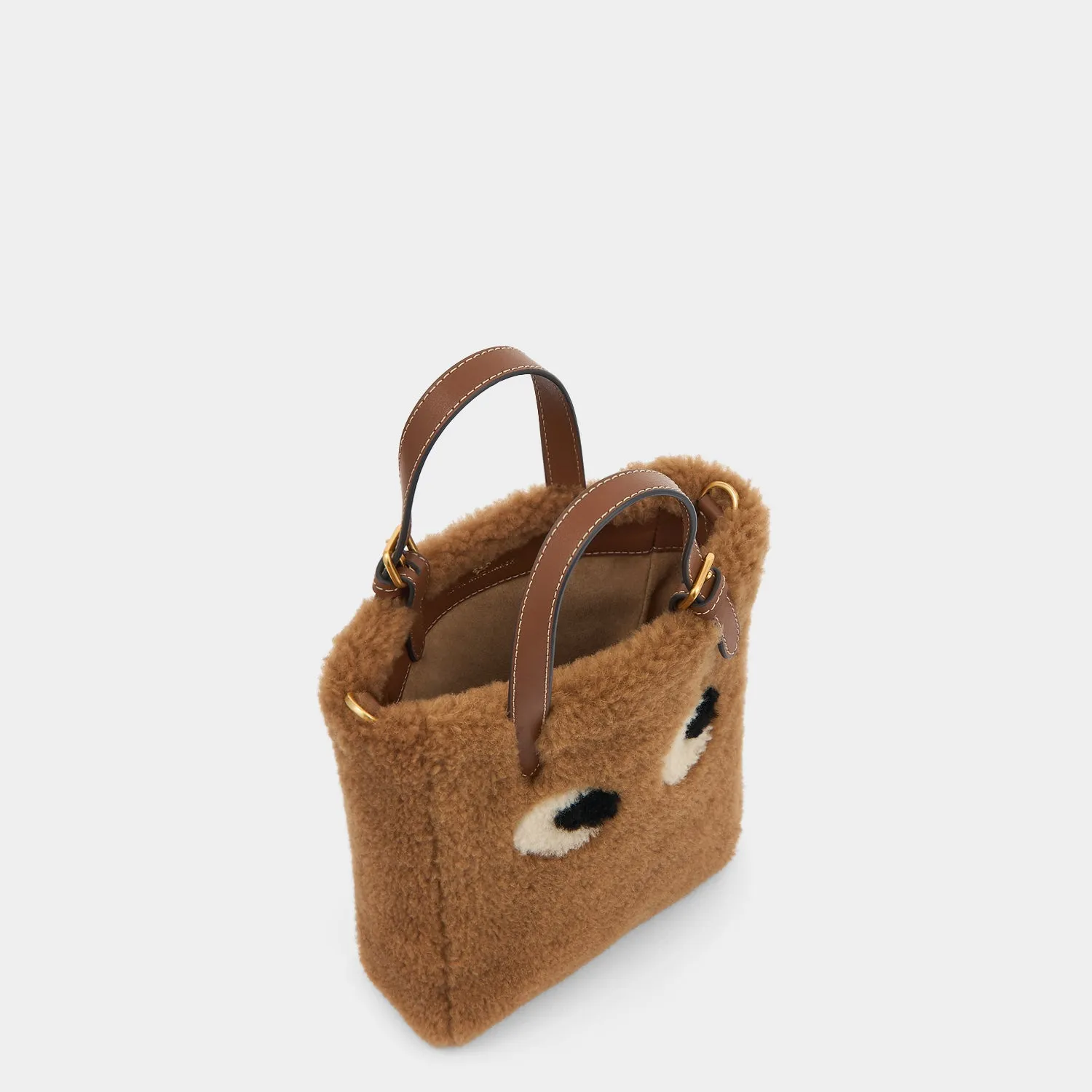 Mini N/S Eyes Shearling Cross-body Tote sold by Anya Hindmarch product image thumbnail 4