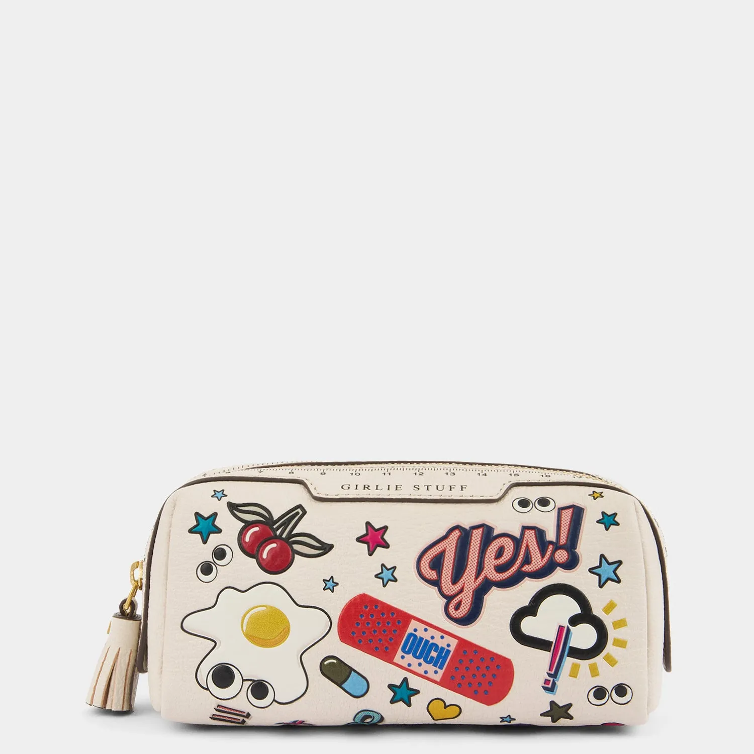 All Over Stickers Girlie Stuff Pouch sold by Anya Hindmarch