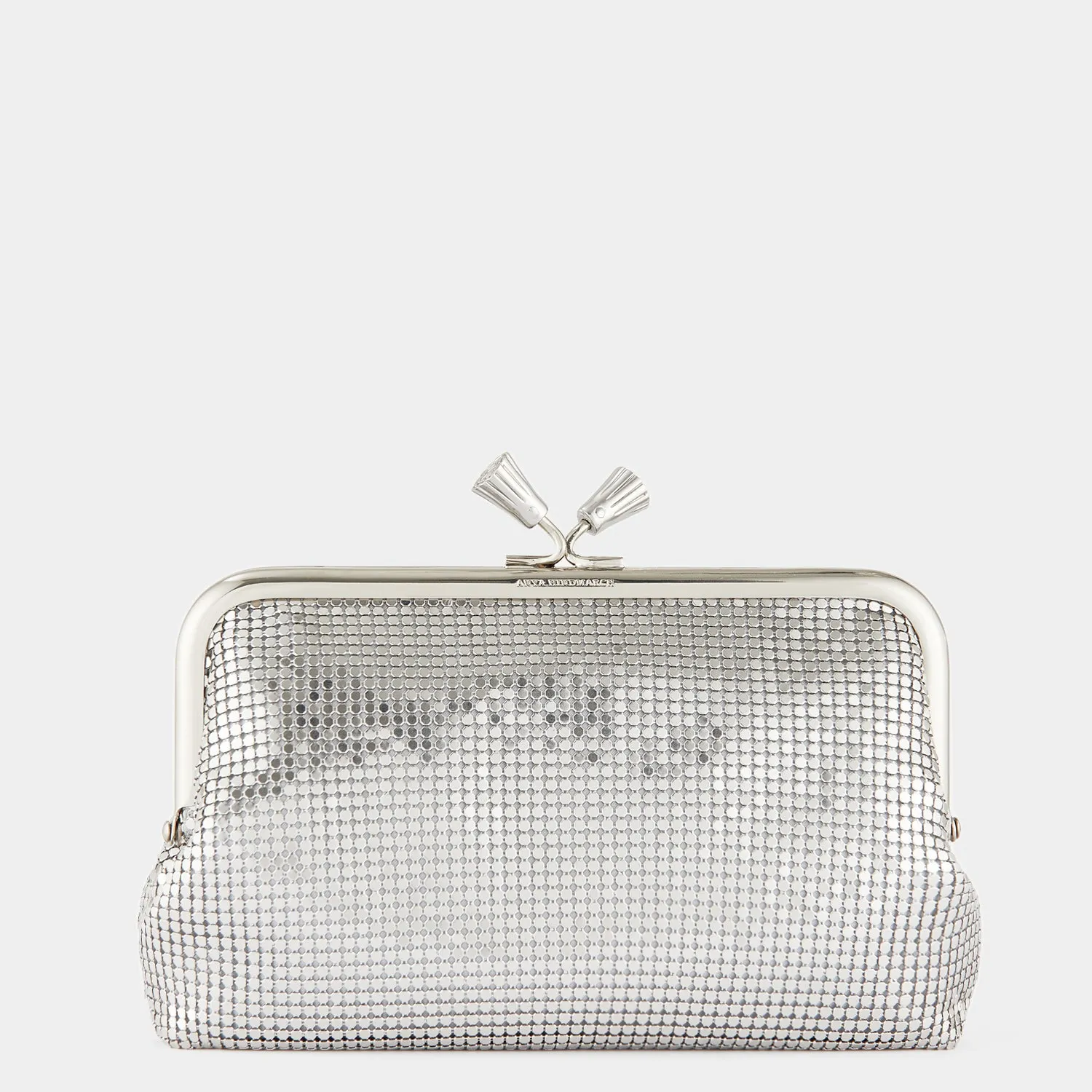 Maud Mesh Tassel Clutch sold by Anya Hindmarch