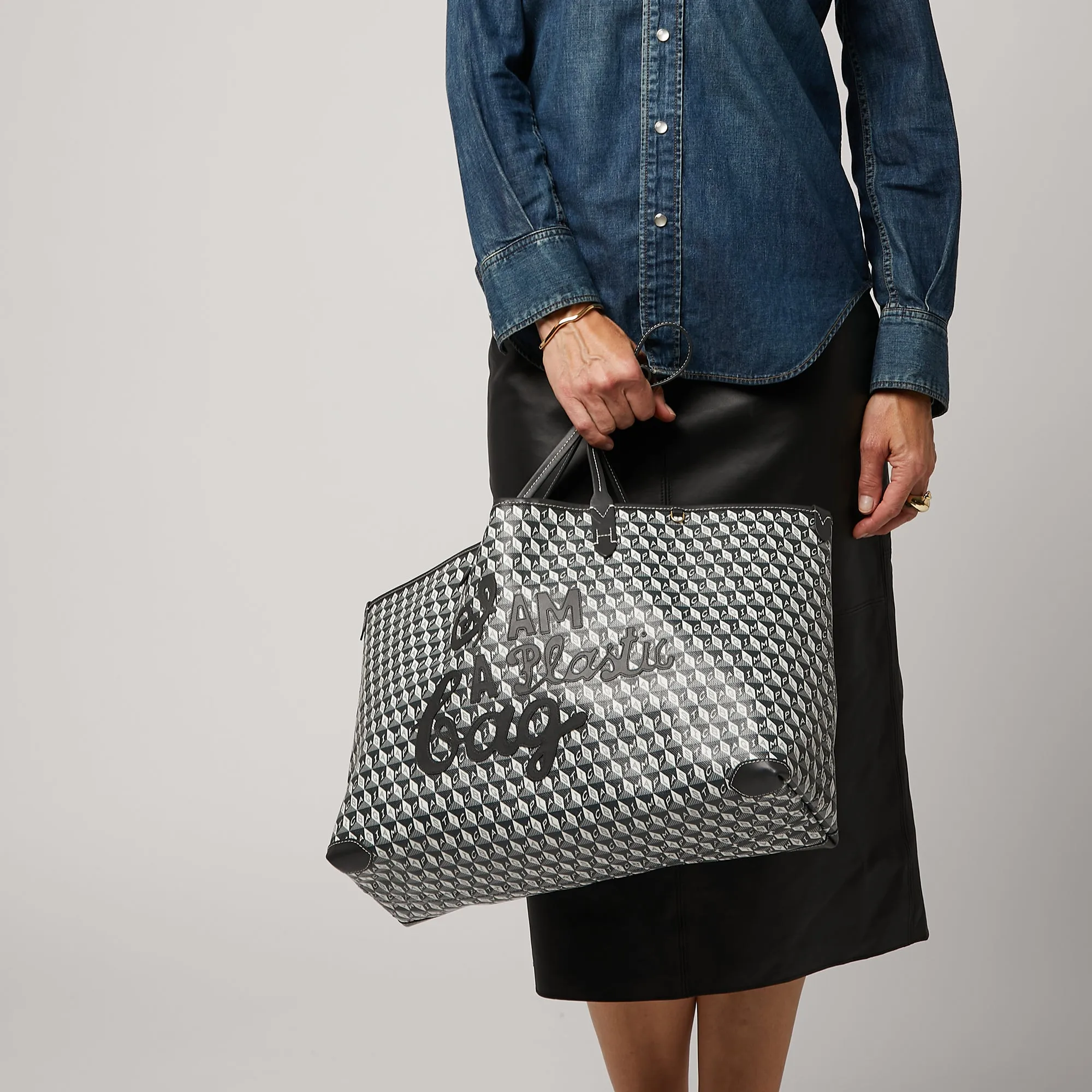 I Am A Plastic Bag Motif Tote sold by Anya Hindmarch product image thumbnail 5