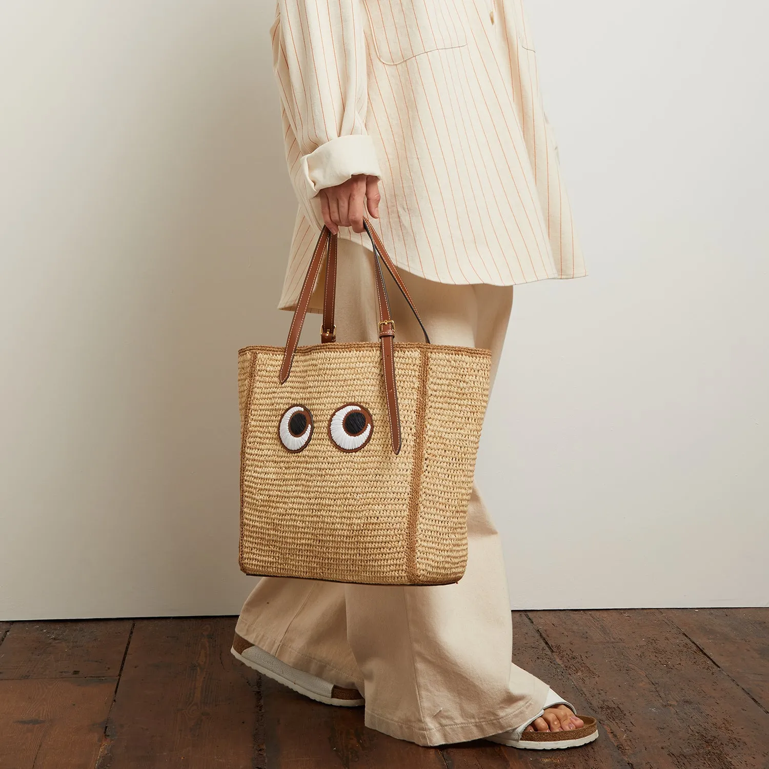 N/S Raffia Eyes Small Tote sold by Anya Hindmarch product image thumbnail 2