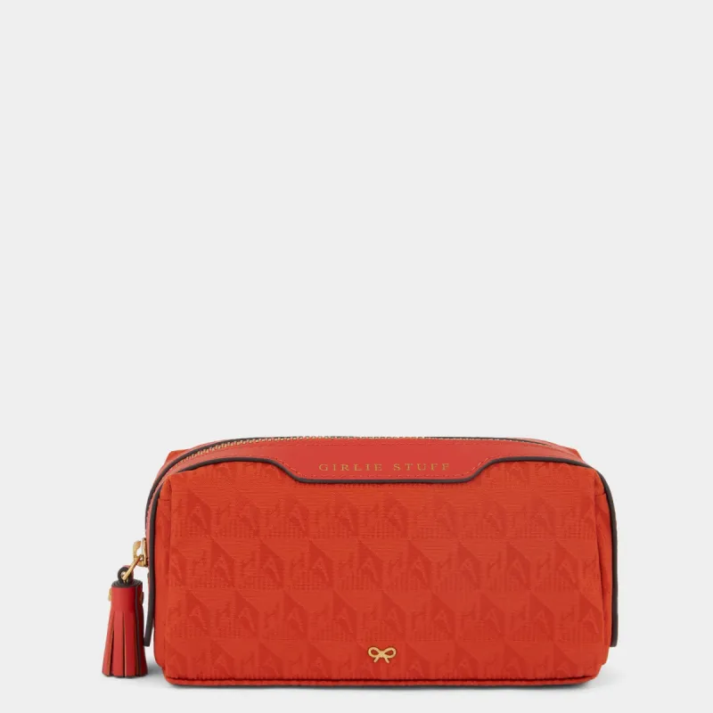 Logo Girlie Stuff Pouch sold by Anya Hindmarch