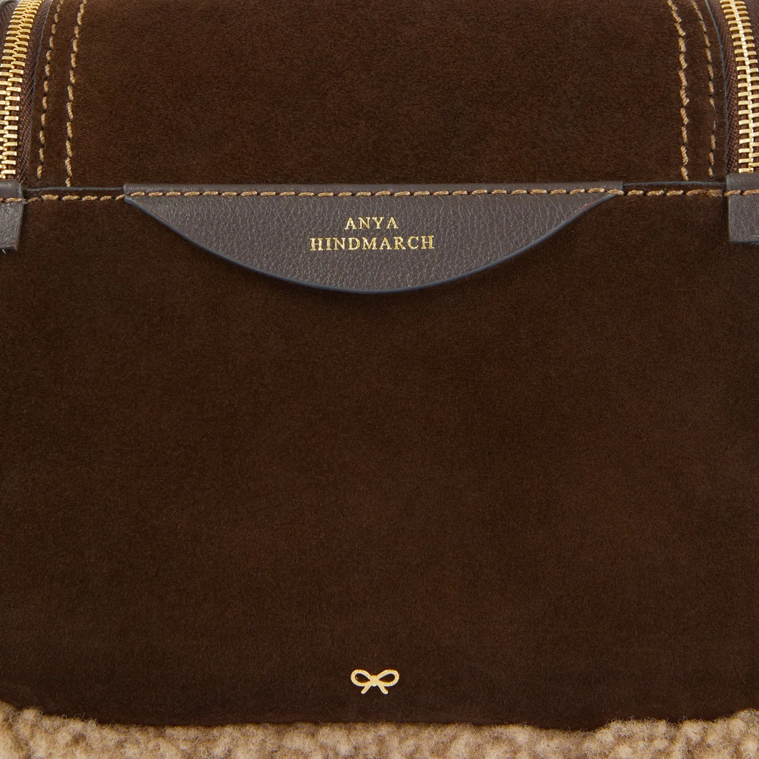 Suede Vere Small Satchel Cross-body sold by Anya Hindmarch product image thumbnail 4