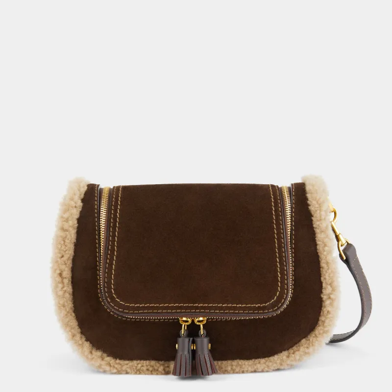 Suede Vere Small Satchel Cross-body sold by Anya Hindmarch