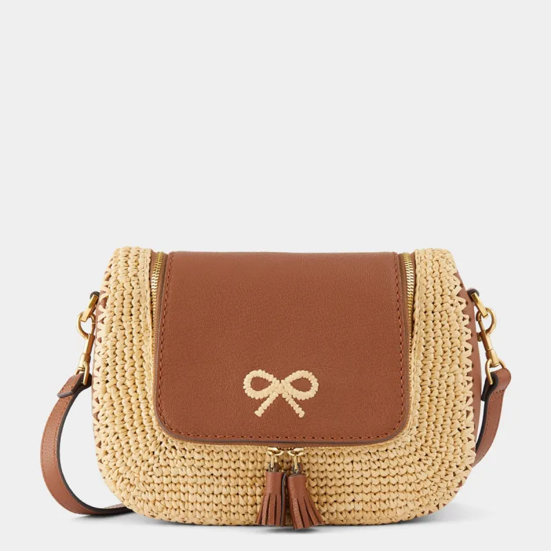 Raffia Small Vere Soft Satchel Cross-body sold by Anya Hindmarch