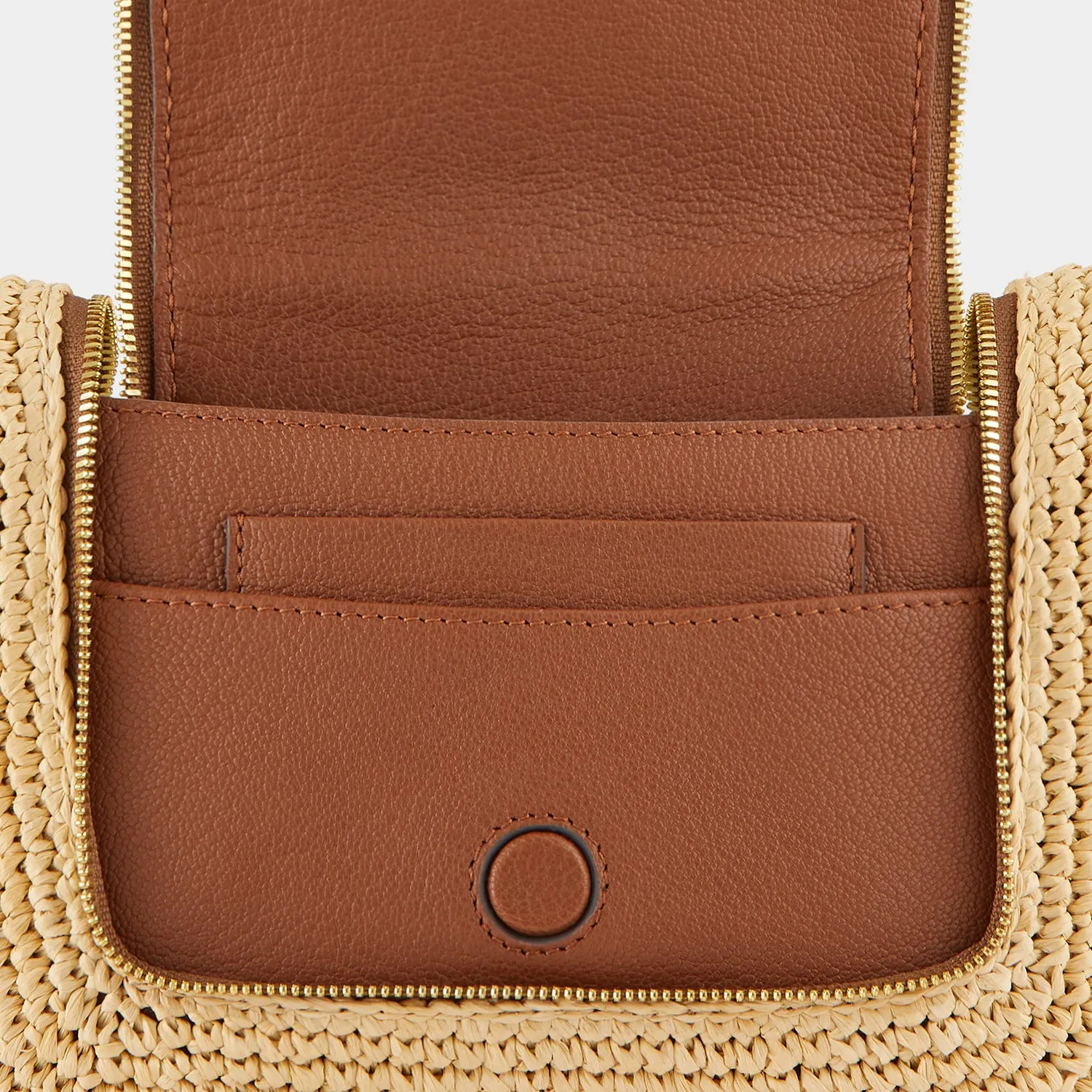 Raffia Small Vere Soft Satchel Cross-body sold by Anya Hindmarch product image thumbnail 5