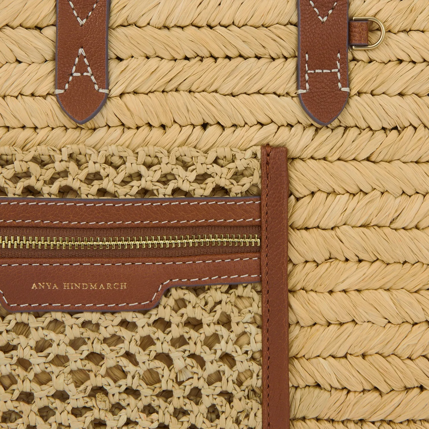 Raffia Pocket XS Cross-body Tote sold by Anya Hindmarch product image thumbnail 5