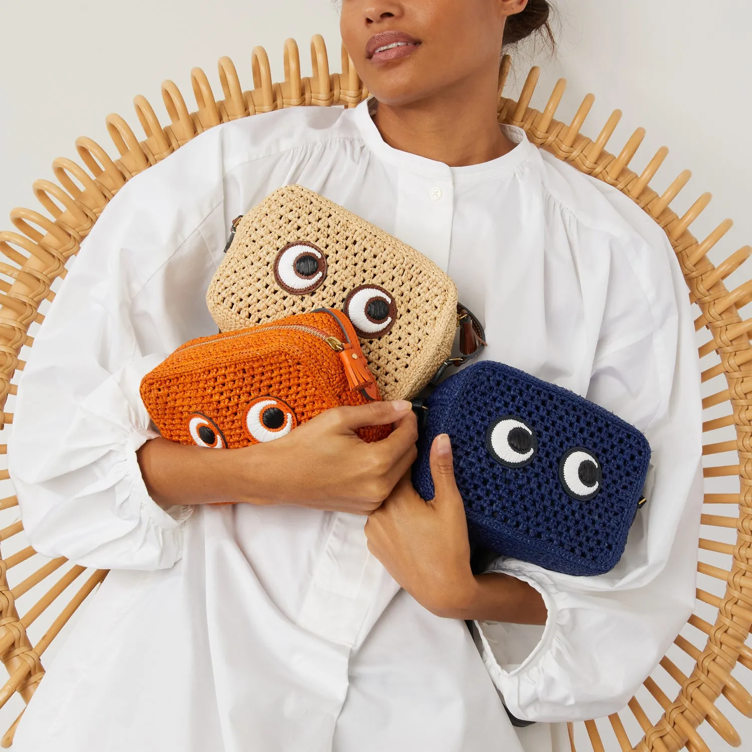 Raffia Eyes Cross-body sold by Anya Hindmarch product image thumbnail 2