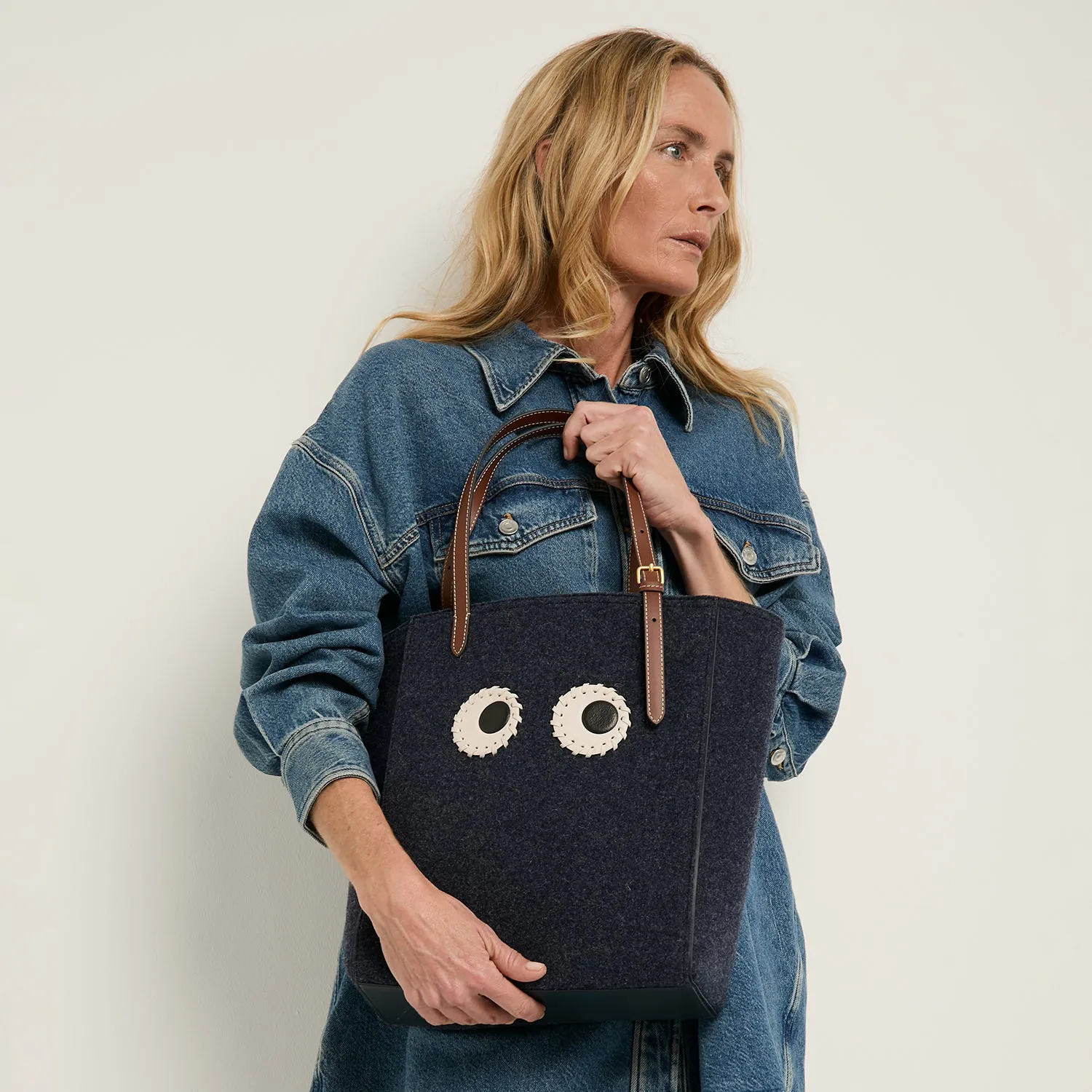 N/S Felt Small Eyes Tote sold by Anya Hindmarch product image thumbnail 2