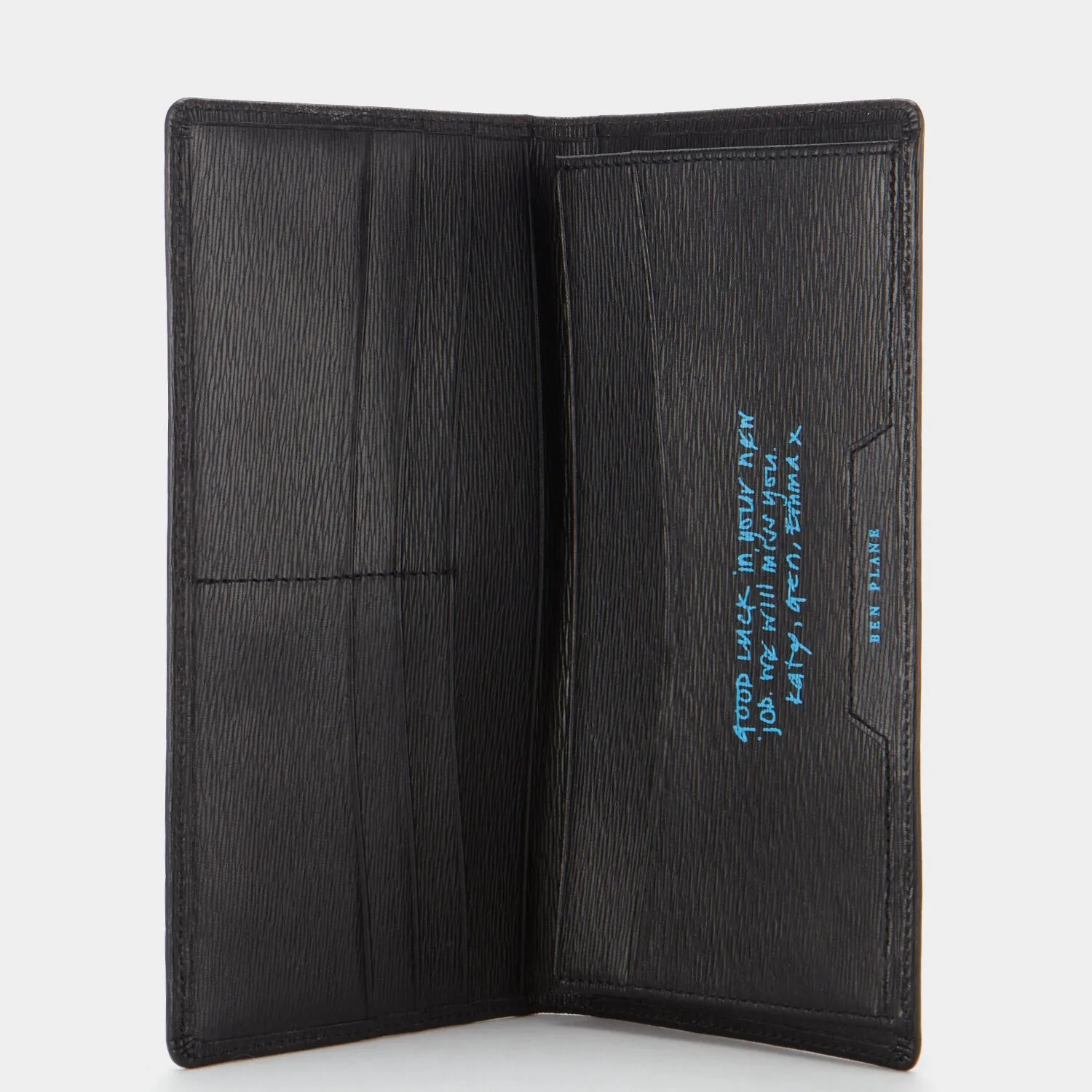 Bespoke Slimline Wallet in Black London Grain sold by Anya Hindmarch product image thumbnail 2