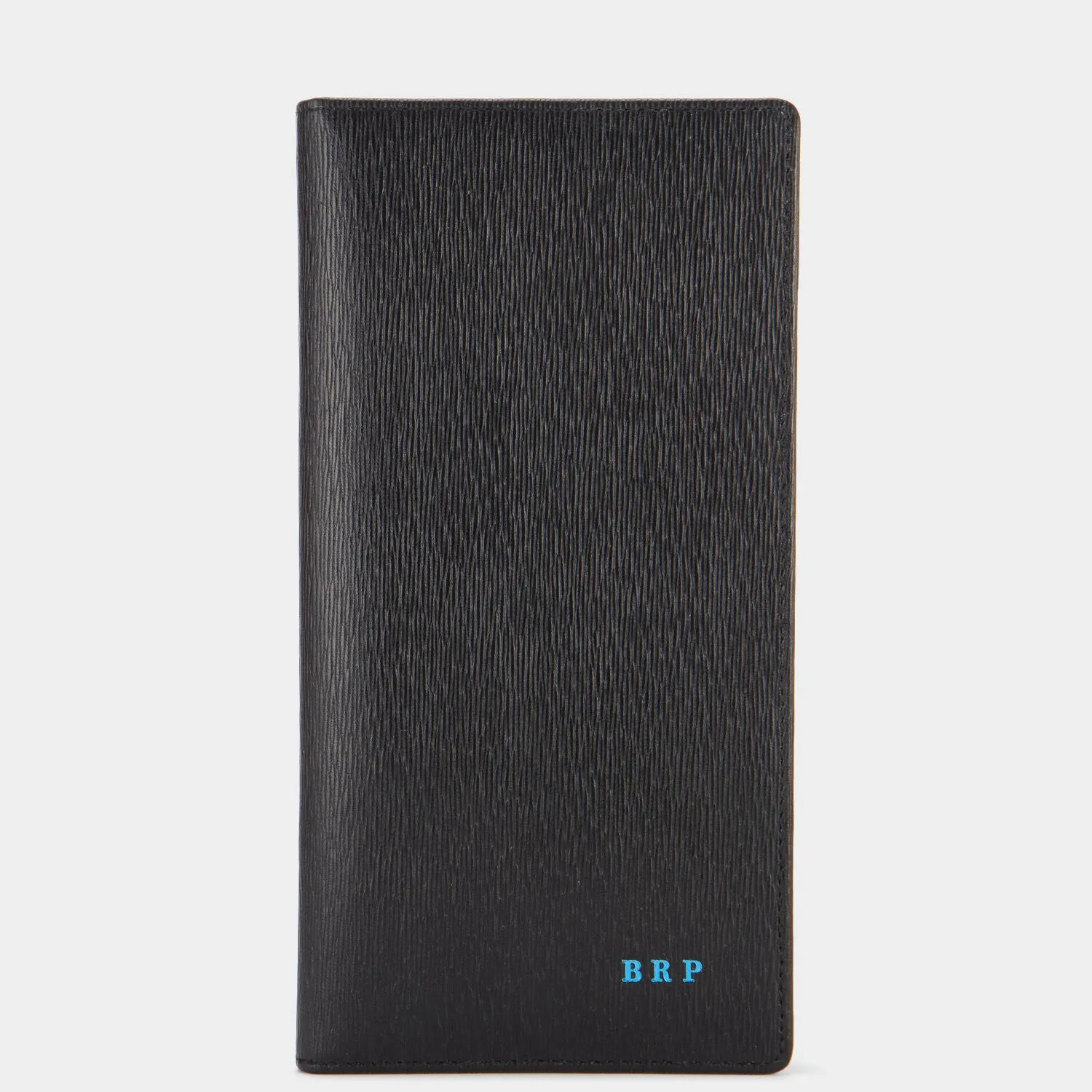 Bespoke Slimline Wallet in Black London Grain sold by Anya Hindmarch