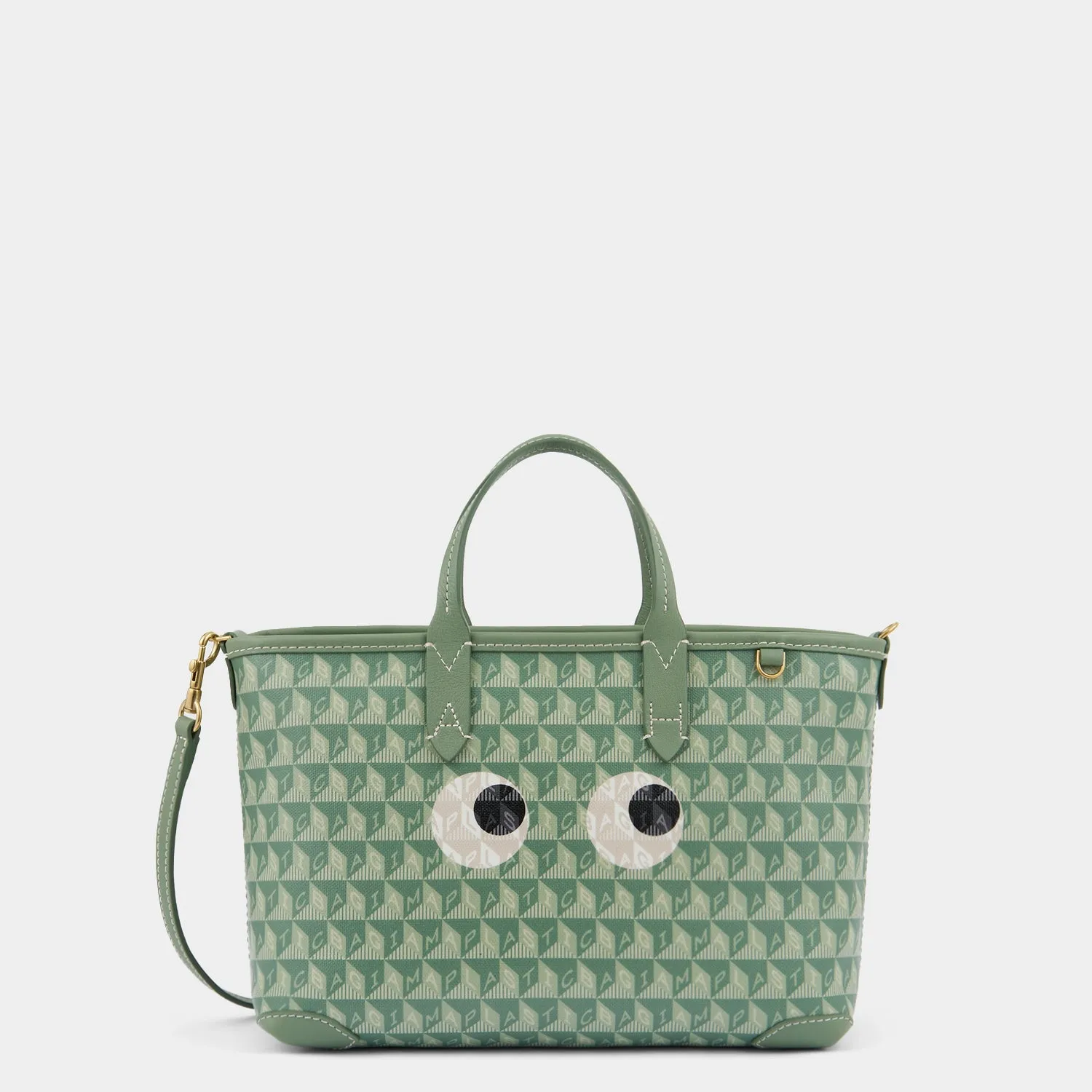I Am A Plastic Bag XS Eyes Zipped Cross-body Tote sold by Anya Hindmarch