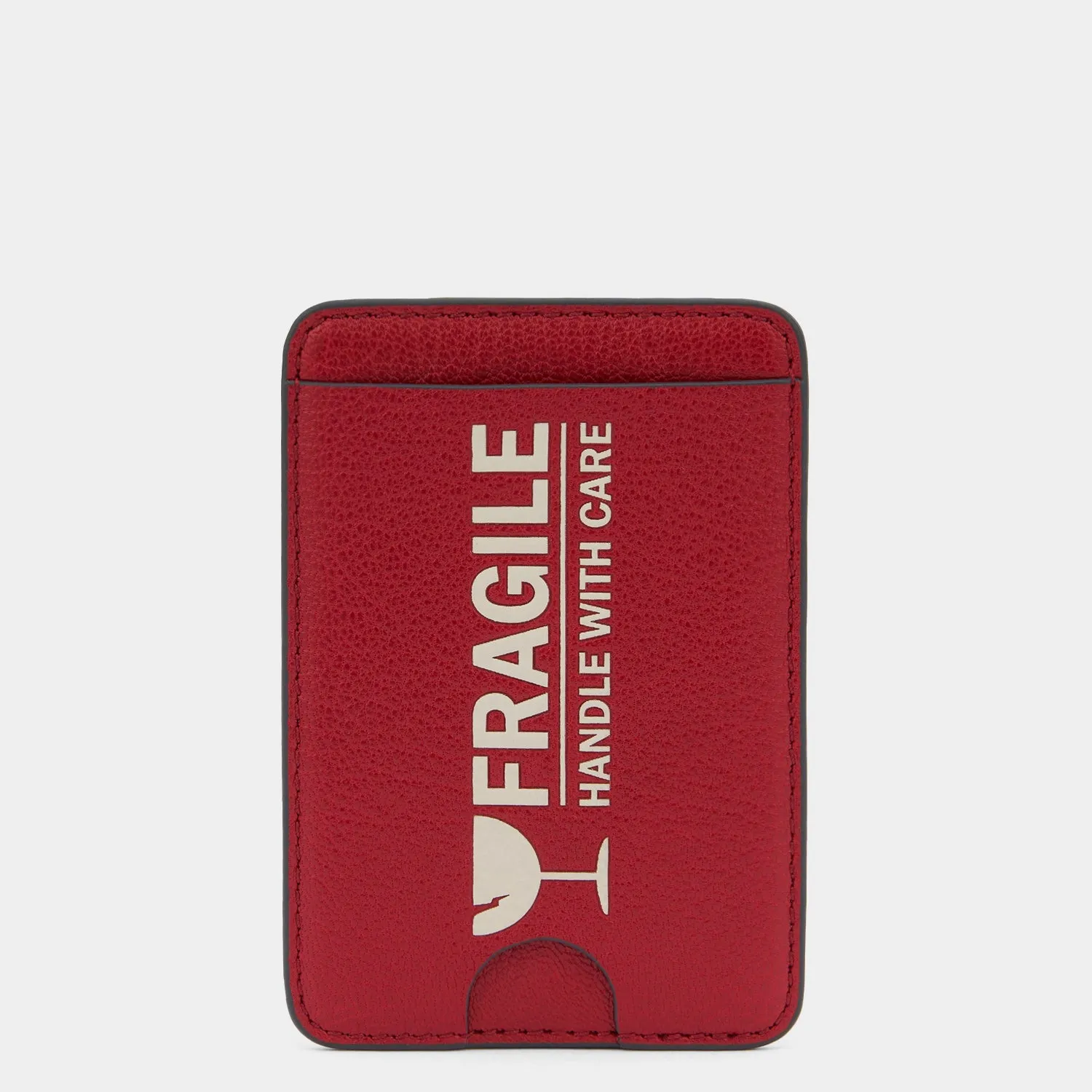 Fragile Magnetic Card Case sold by Anya Hindmarch