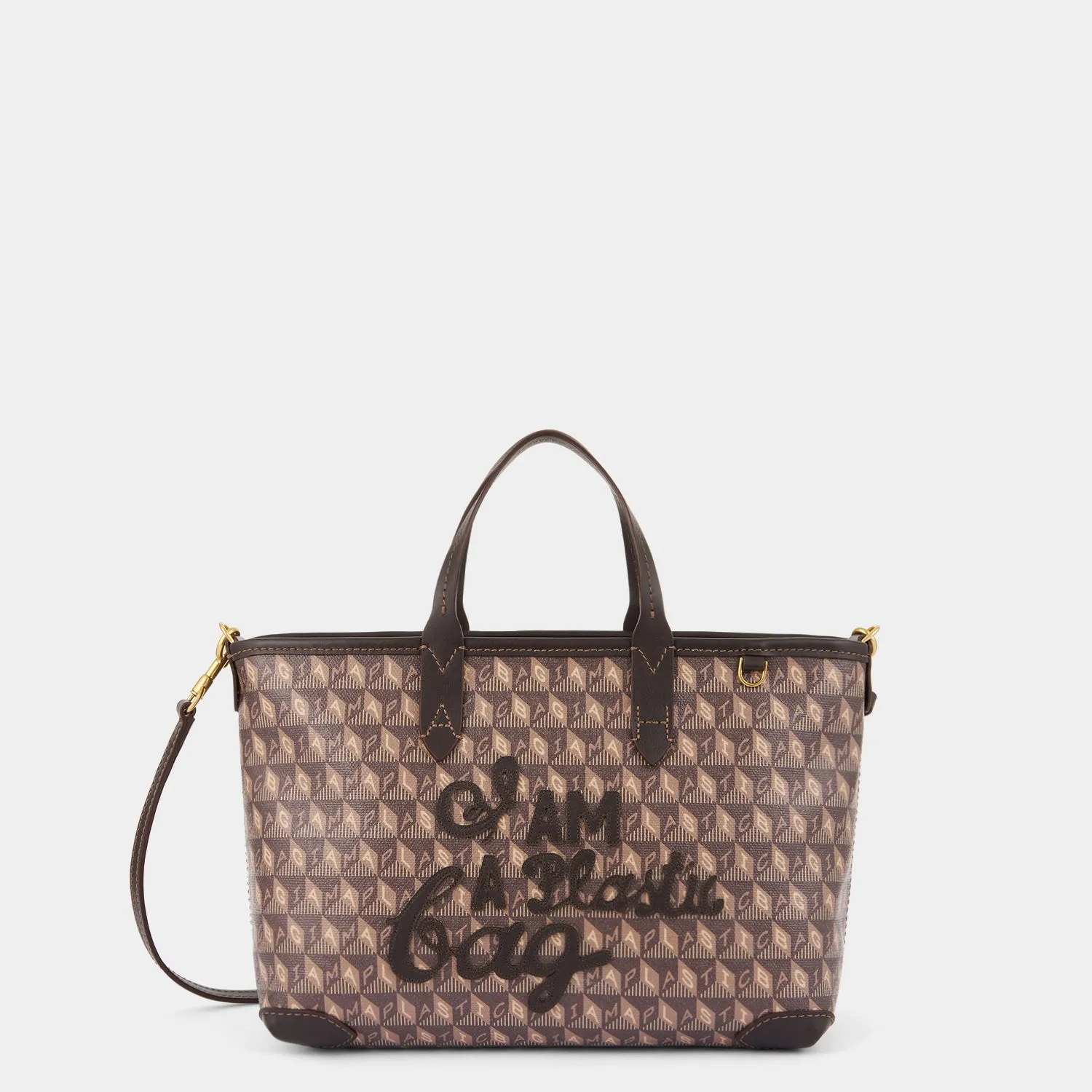 I Am A Plastic Bag XS Zipped Motif Cross-body Tote sold by Anya Hindmarch