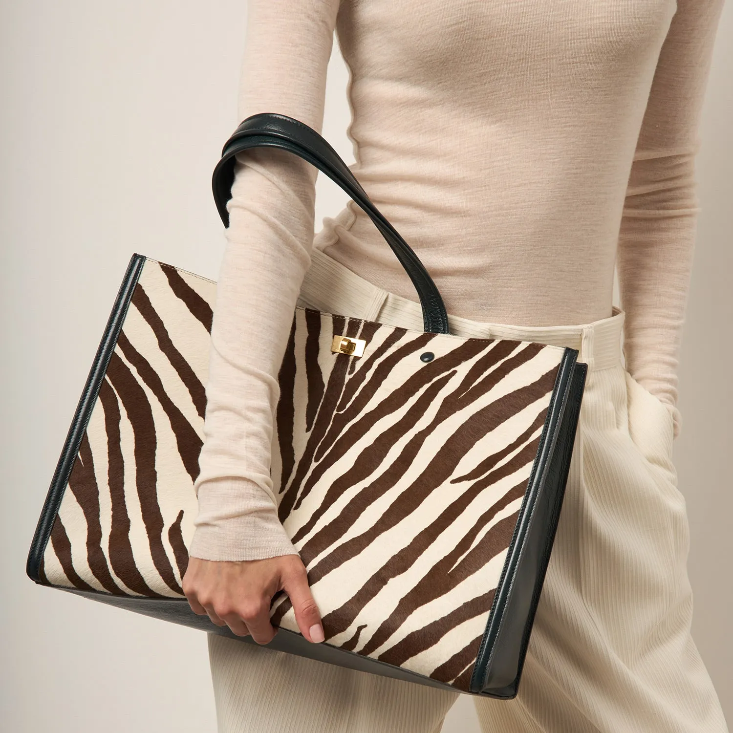 Mortimer Zebra Tote sold by Anya Hindmarch product image thumbnail 2