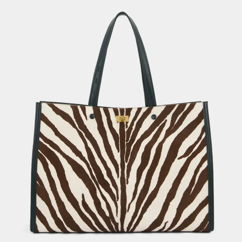 Mortimer Zebra Tote sold by Anya Hindmarch