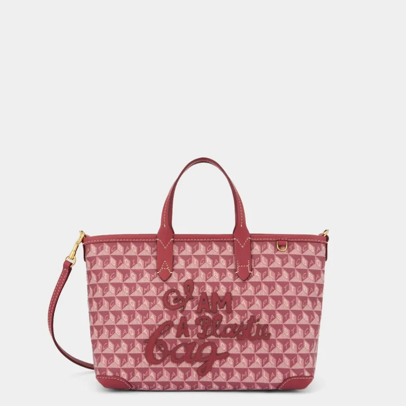 I Am A Plastic Bag Motif XS Zipped Cross-body Tote sold by Anya Hindmarch
