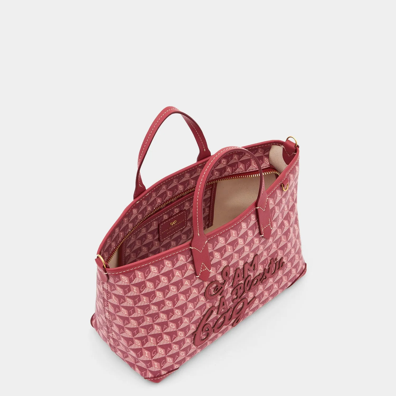 I Am A Plastic Bag Motif XS Zipped Cross-body Tote sold by Anya Hindmarch product image thumbnail 3