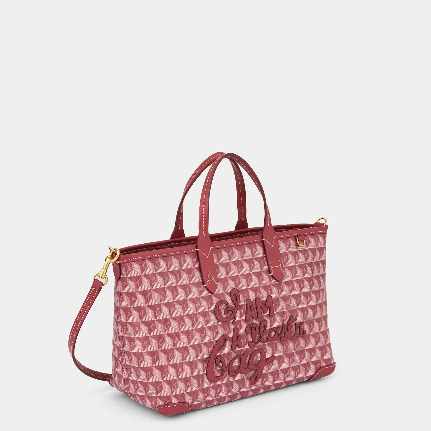 I Am A Plastic Bag Motif XS Zipped Cross-body Tote sold by Anya Hindmarch product image thumbnail 2