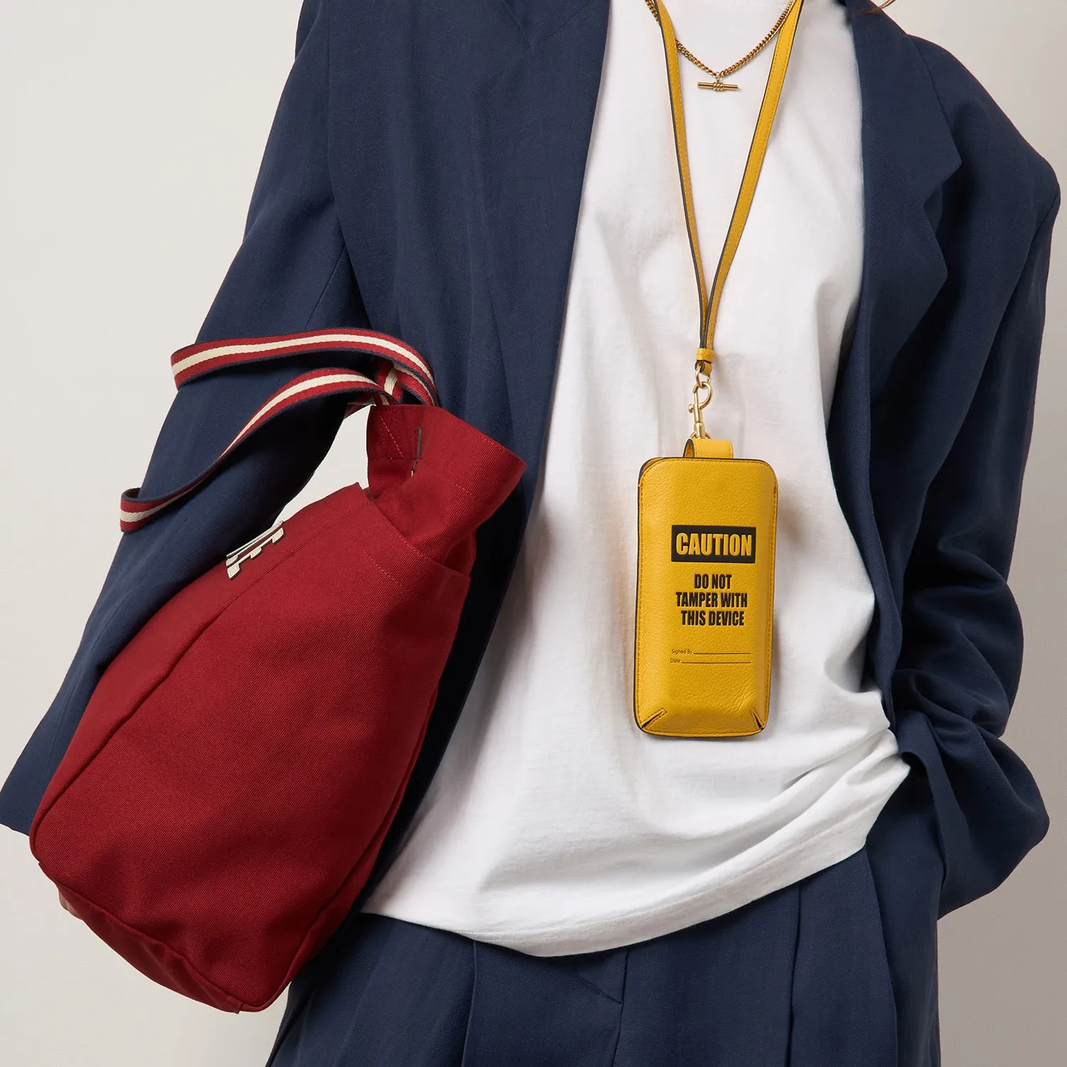 Caution Sunglasses Pouch sold by Anya Hindmarch product image thumbnail 2