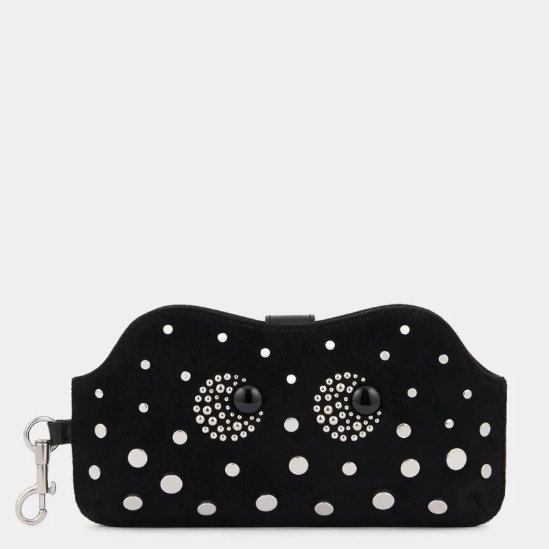 Eyes Studded Glasses Pouch sold by Anya Hindmarch
