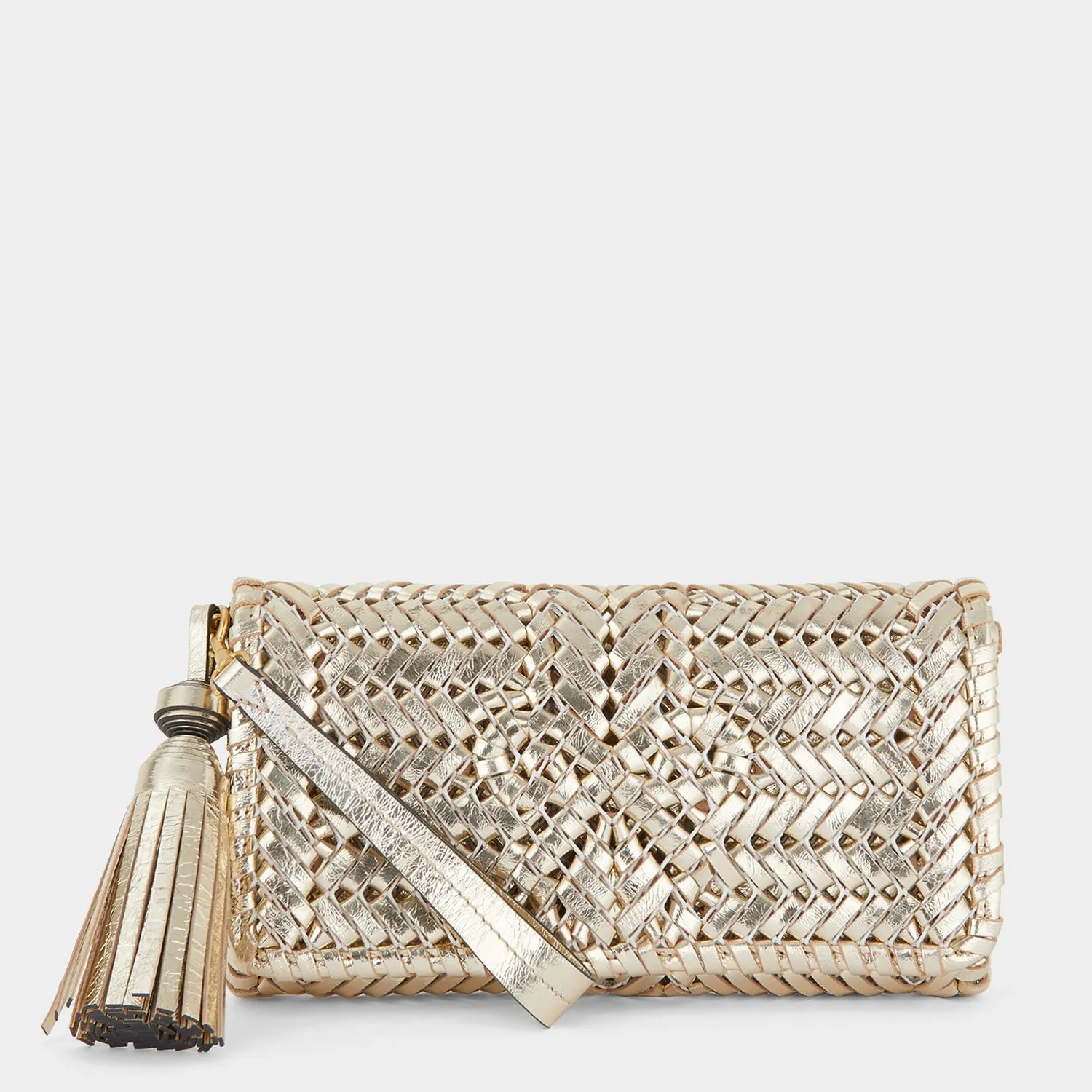 Neeson Tassel Clutch sold by Anya Hindmarch