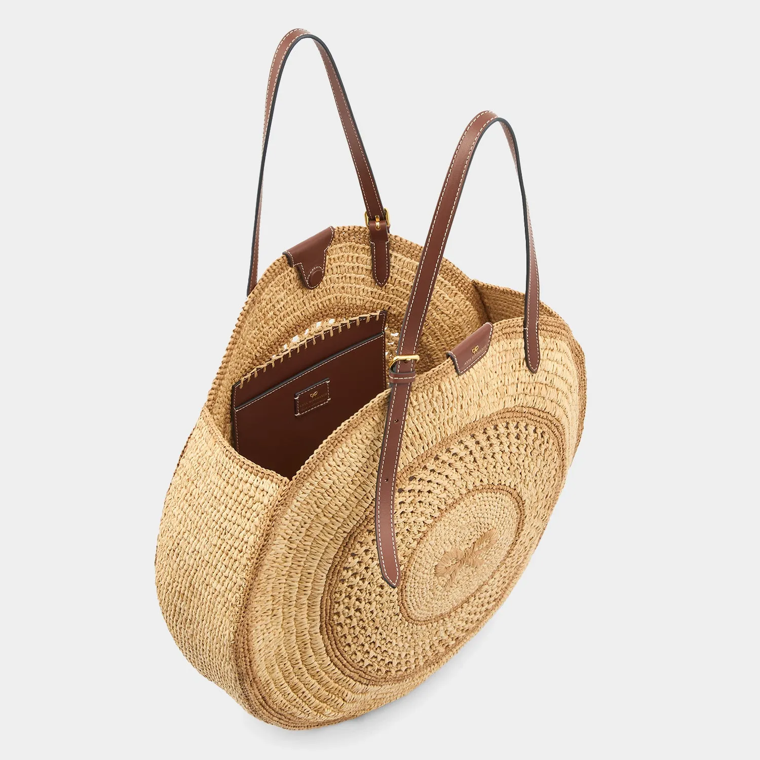 Raffia Round Bow Tote sold by Anya Hindmarch product image thumbnail 4