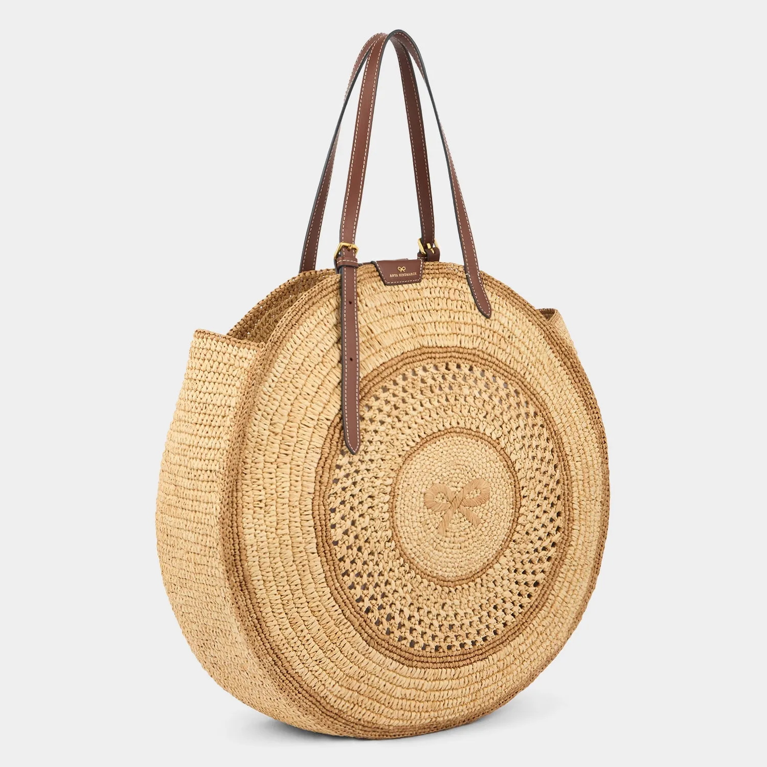 Raffia Round Bow Tote sold by Anya Hindmarch product image thumbnail 3