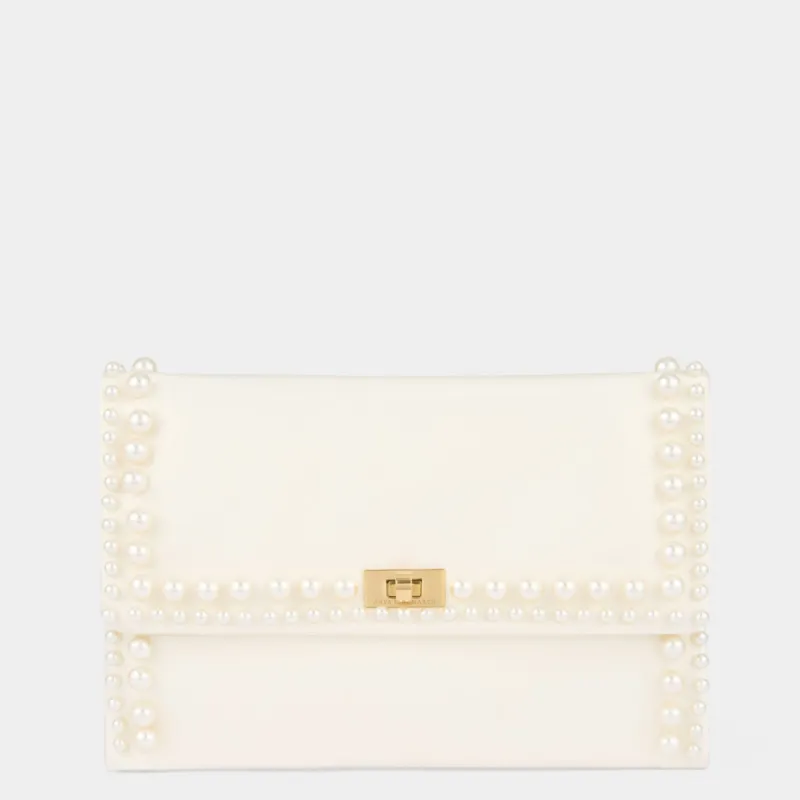 Valorie Pearl Bead Clutch made by Anya Hindmarch