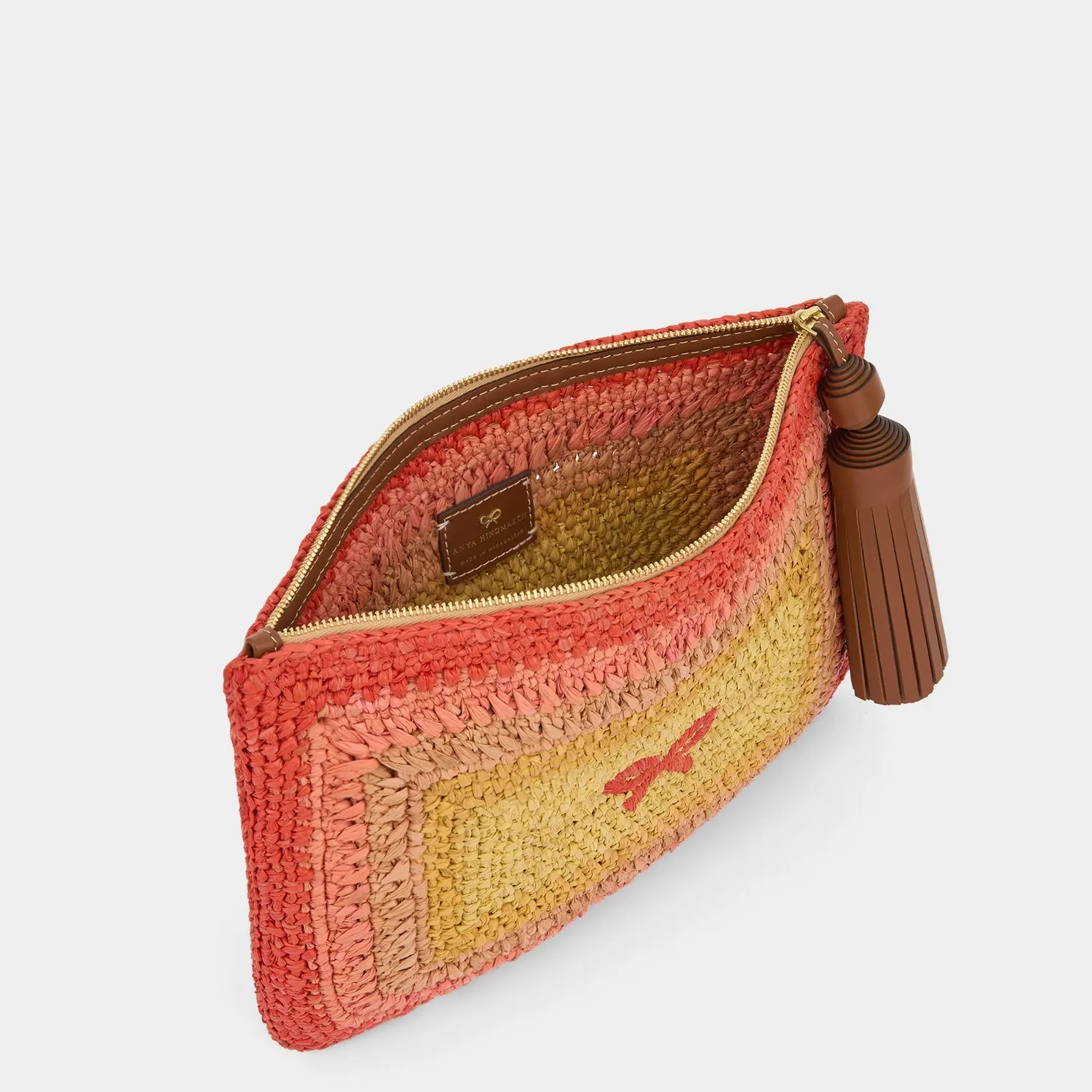 Raffia Tassel Bow Clutch sold by Anya Hindmarch product image thumbnail 3