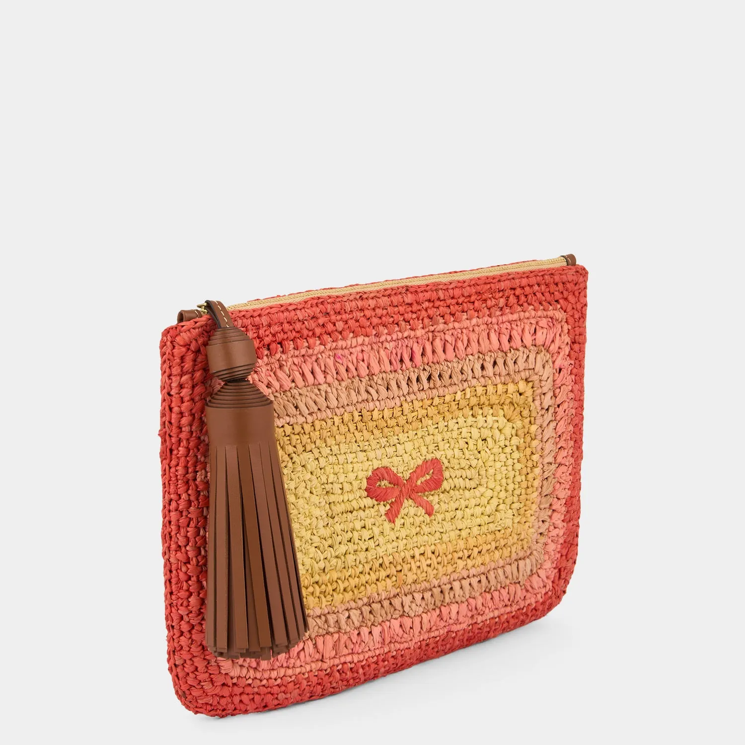 Raffia Tassel Bow Clutch sold by Anya Hindmarch product image thumbnail 2