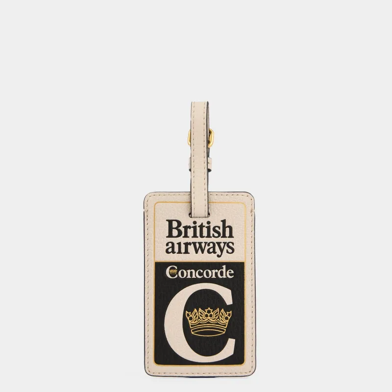 Anya Brands British Airways Concorde Luggage Label Charm made by Anya Hindmarch