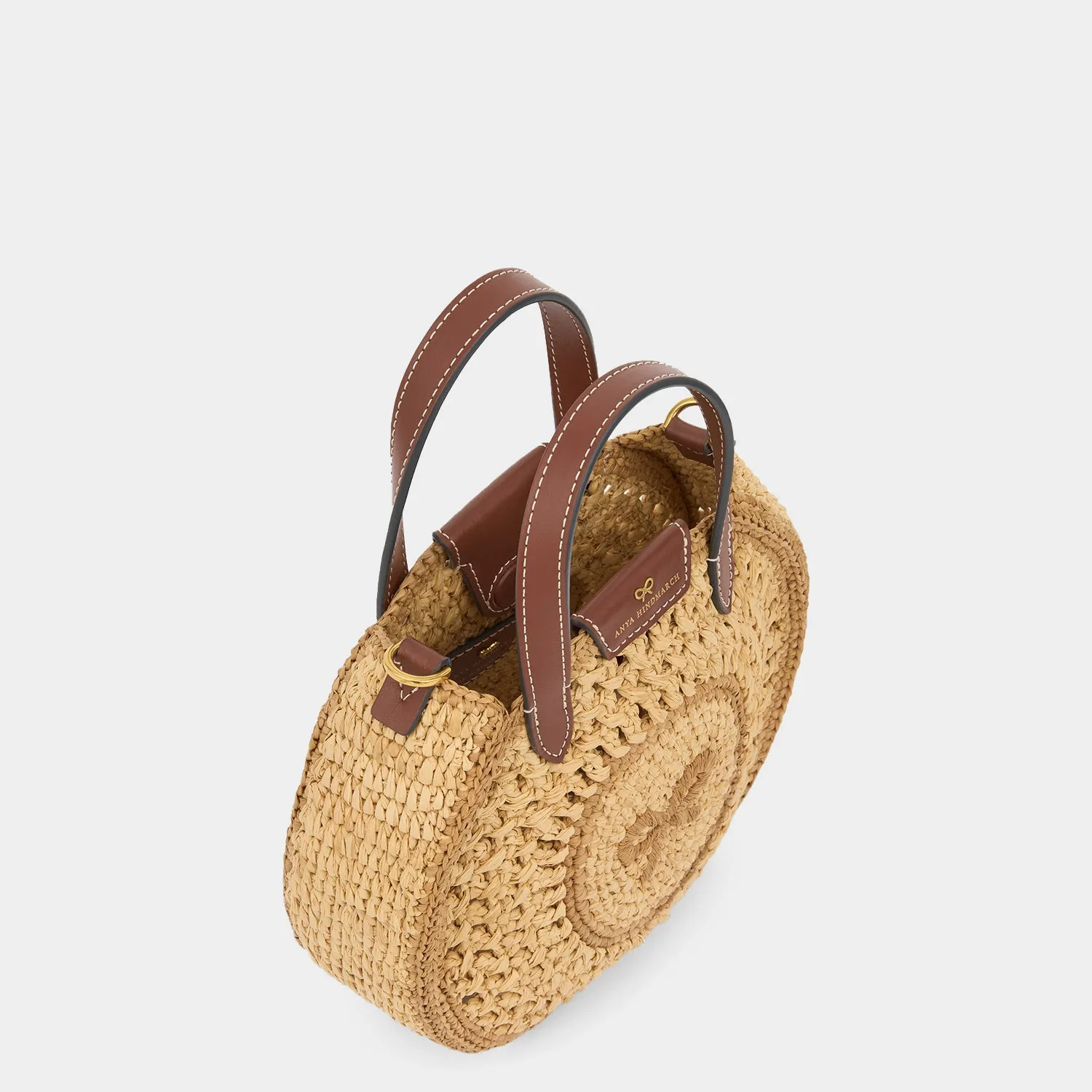Raffia Small Round Bow Cross-body Tote sold by Anya Hindmarch product image thumbnail 4