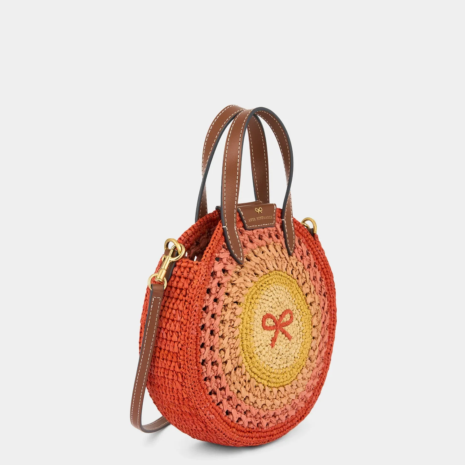 Raffia Small Round Bow Cross-body Tote sold by Anya Hindmarch product image thumbnail 3