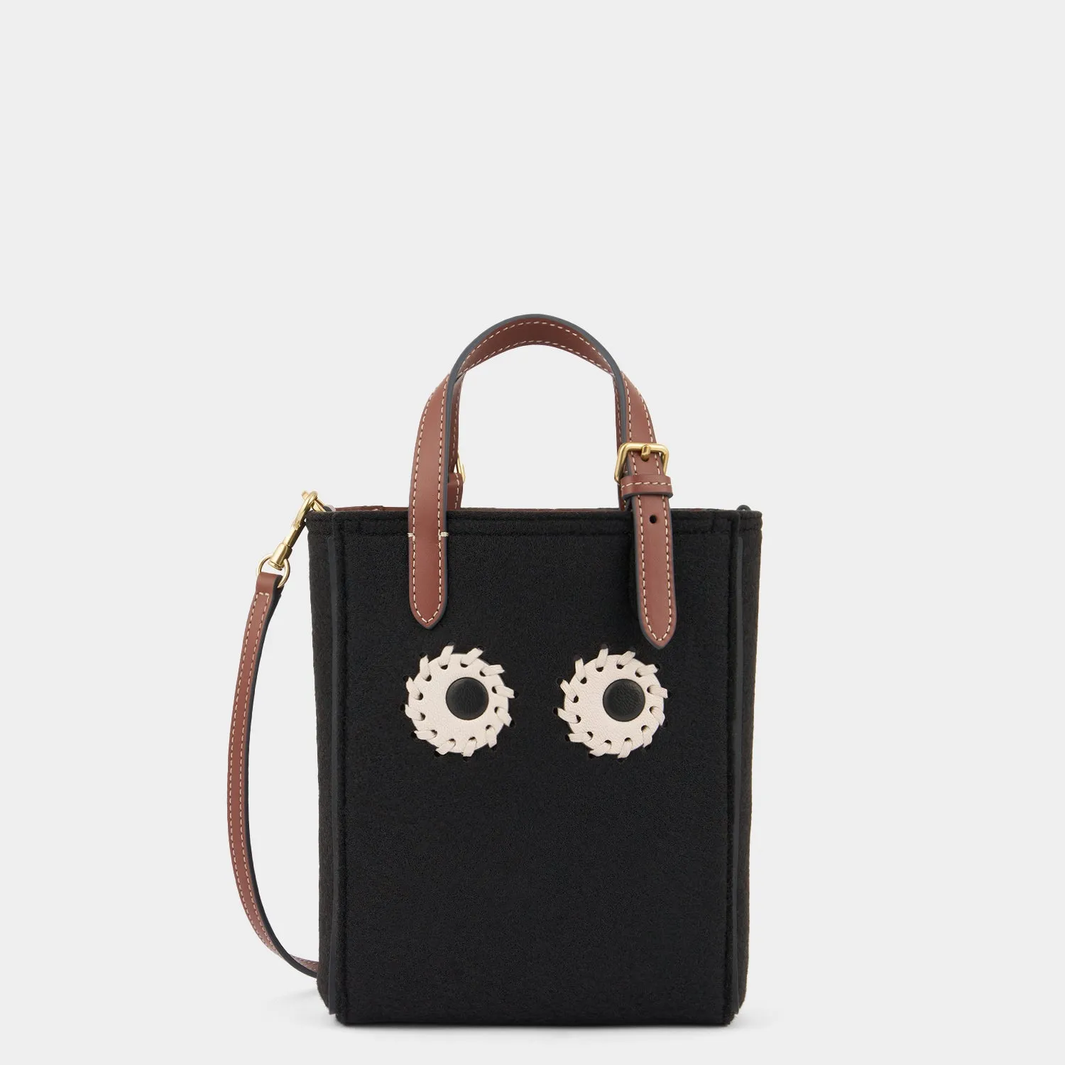 Mini N/S Eyes Felt Cross-body Tote sold by Anya Hindmarch