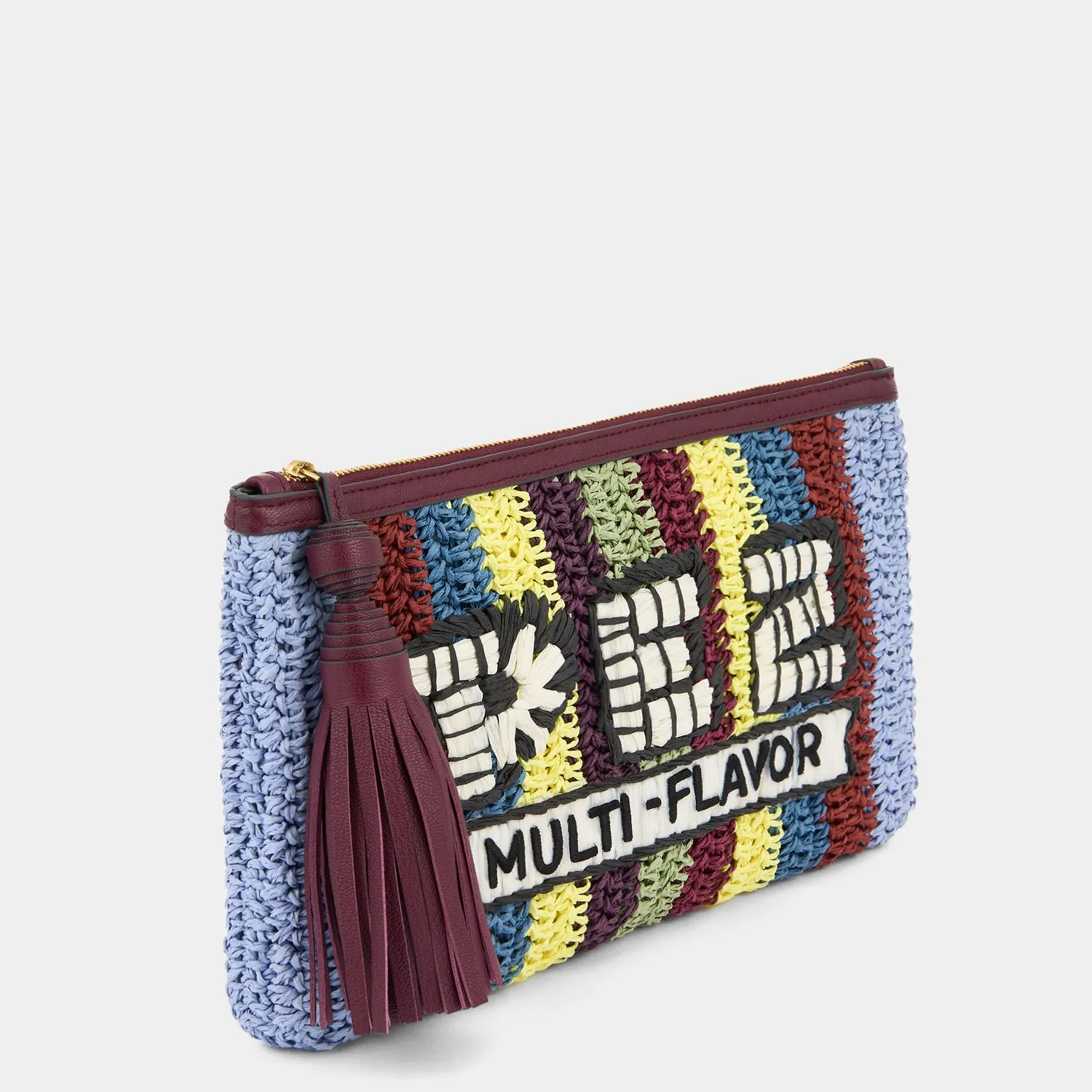 Anya Brands Pochette Pez in Multi Paper Raffia sold by Anya Hindmarch product image thumbnail 2