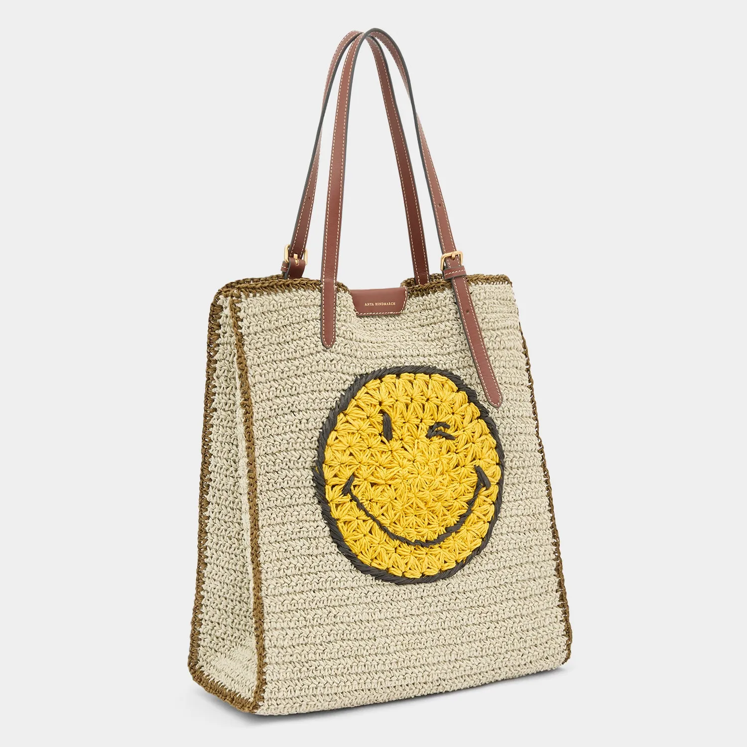 Raffia N/S Wink Tote sold by Anya Hindmarch product image thumbnail 3