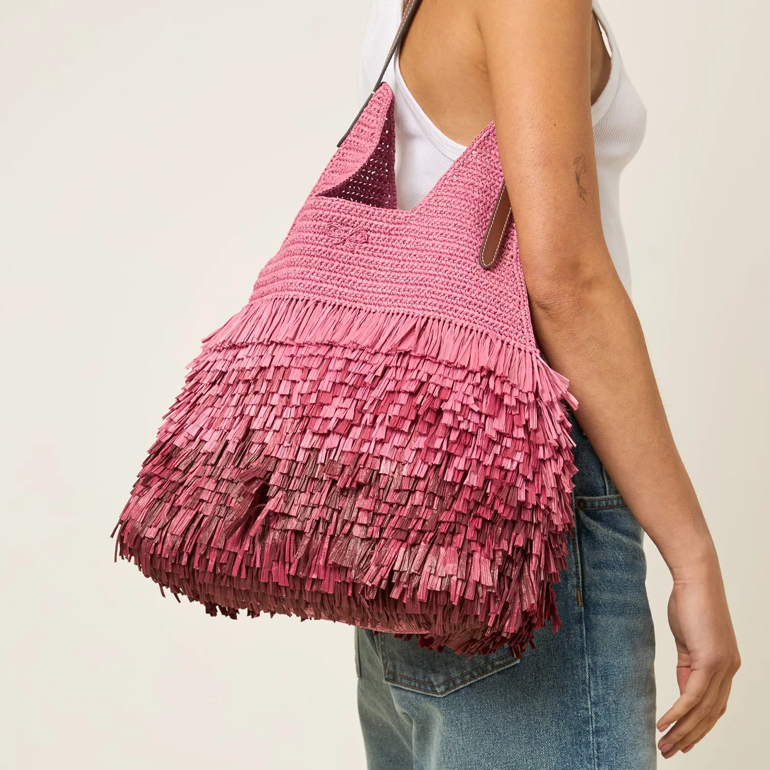 Dégradé Shag Raffia Bag sold by Anya Hindmarch product image thumbnail 2