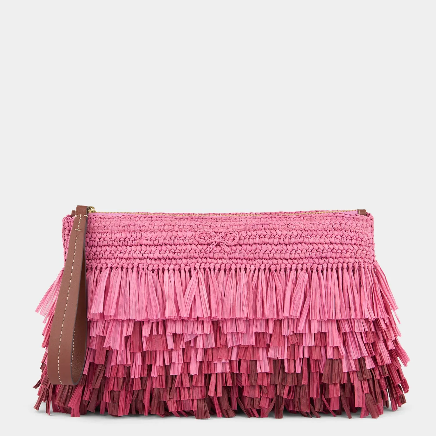 Dégradé Shag Raffia Clutch sold by Anya Hindmarch