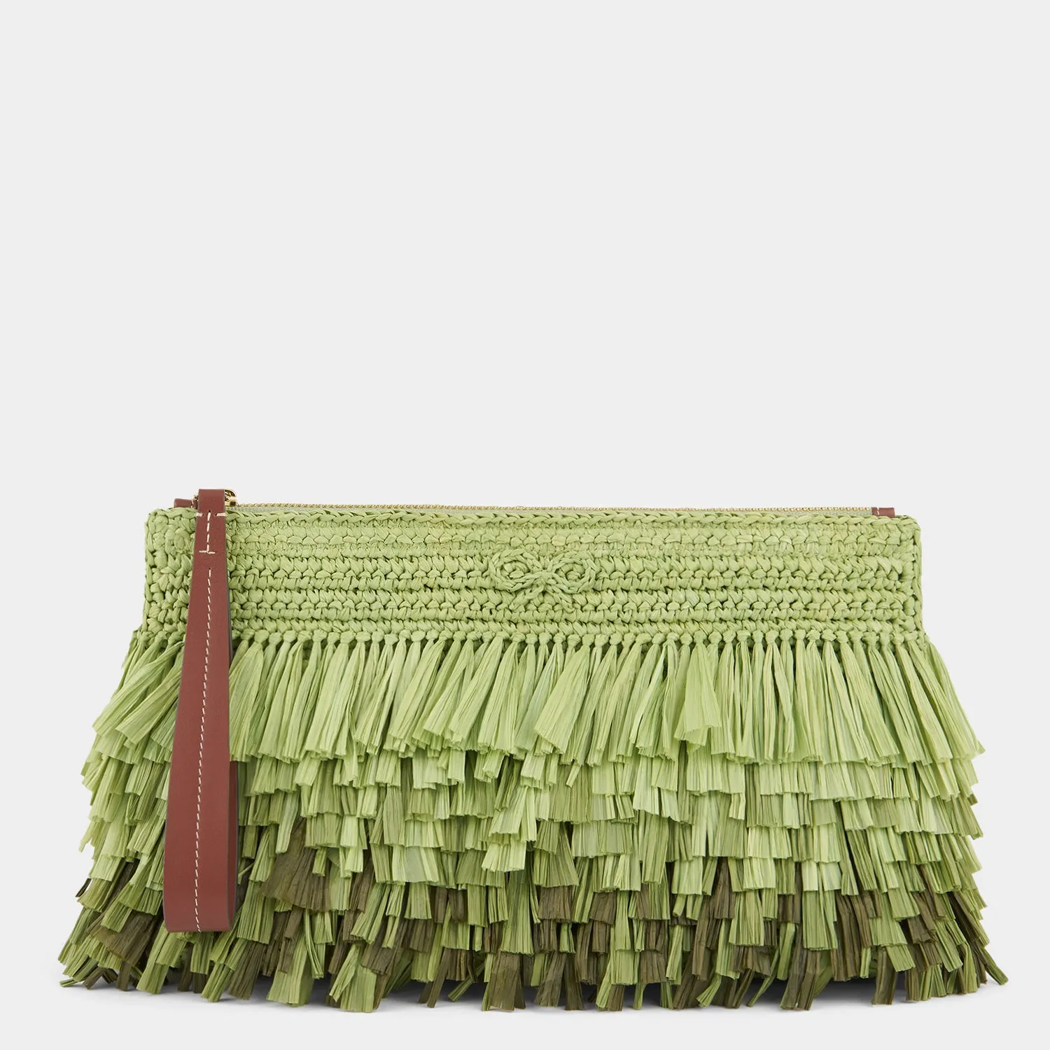 Dégradé Shag Raffia Clutch sold by Anya Hindmarch