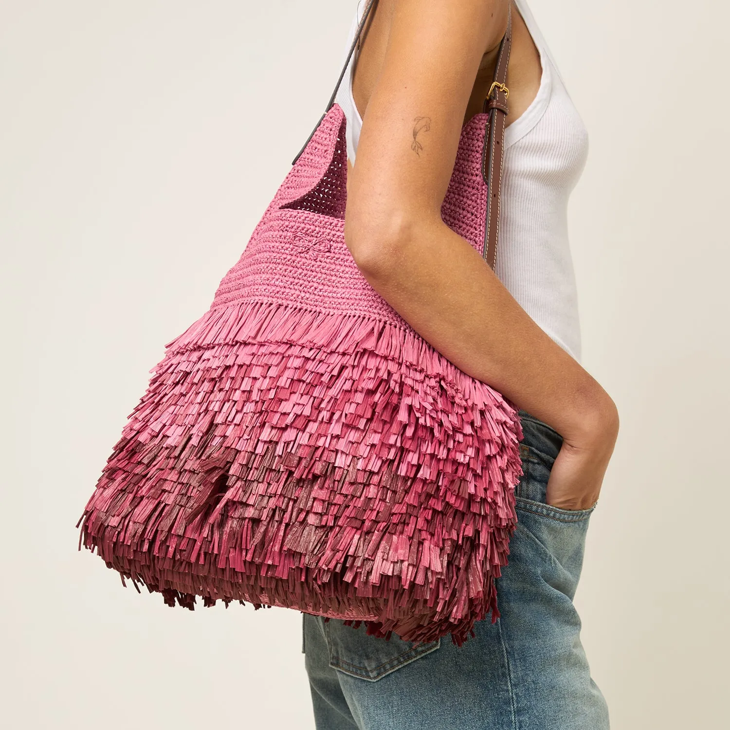 Dégradé Shag Raffia Bag sold by Anya Hindmarch product image thumbnail 5