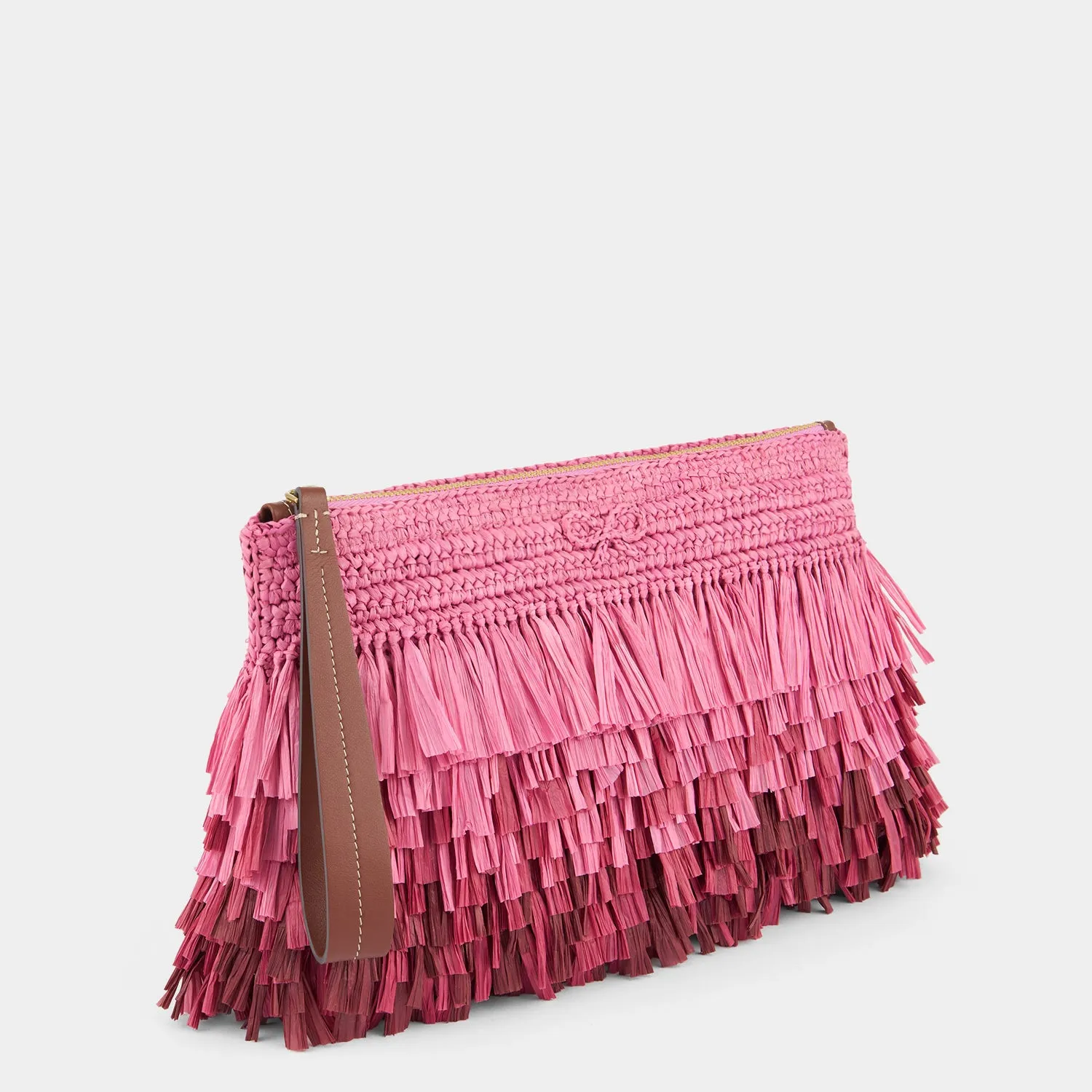 Dégradé Shag Raffia Clutch sold by Anya Hindmarch product image thumbnail 3
