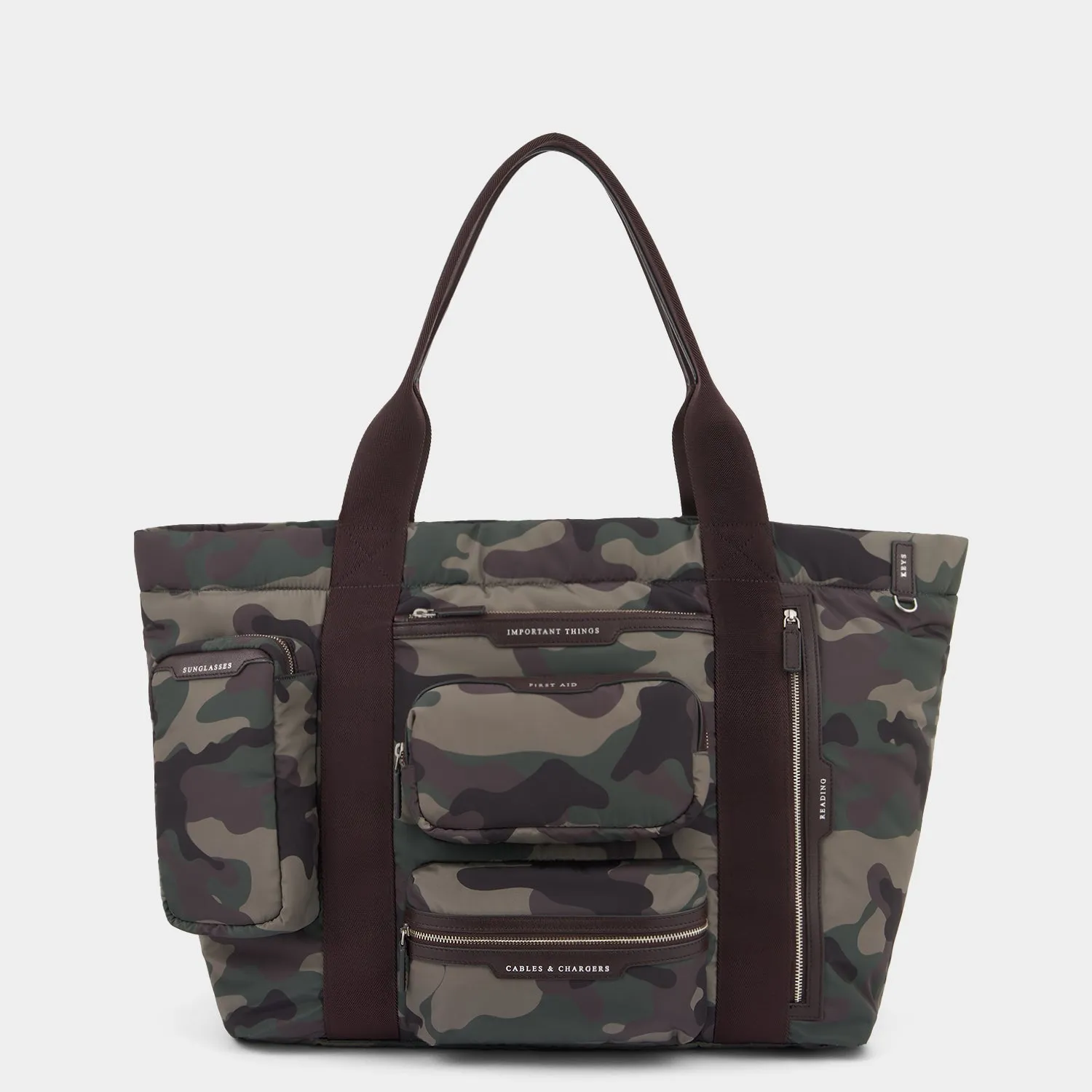 Camouflage Travel Tote sold by Anya Hindmarch