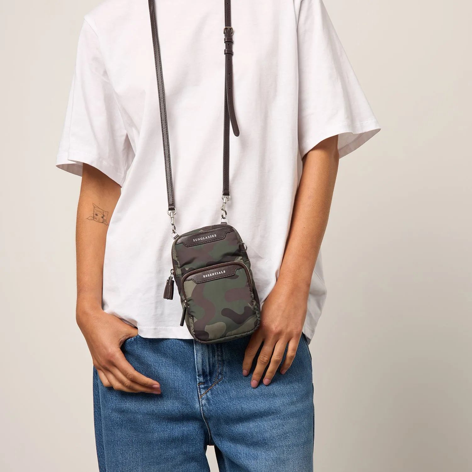 Camouflage Essentials Cross-body sold by Anya Hindmarch product image thumbnail 2