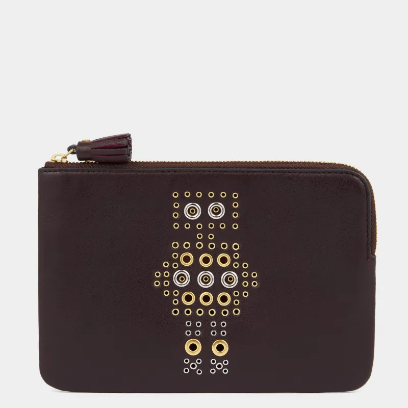 Eyelet Character Zip Loose Pocket sold by Anya Hindmarch