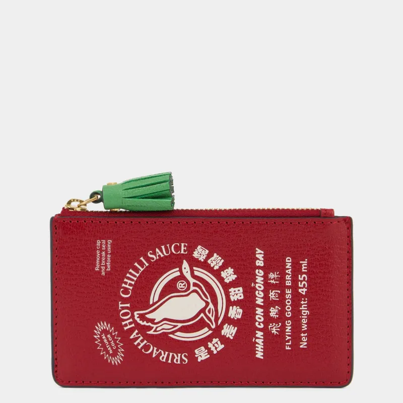 Anya Brands Flying Goose Sriracha Zip Card Case sold by Anya Hindmarch